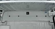 A cab roof storage compartment with access door
